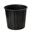 Plastic Rubbish Bin Round 300mm Black